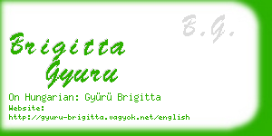 brigitta gyuru business card